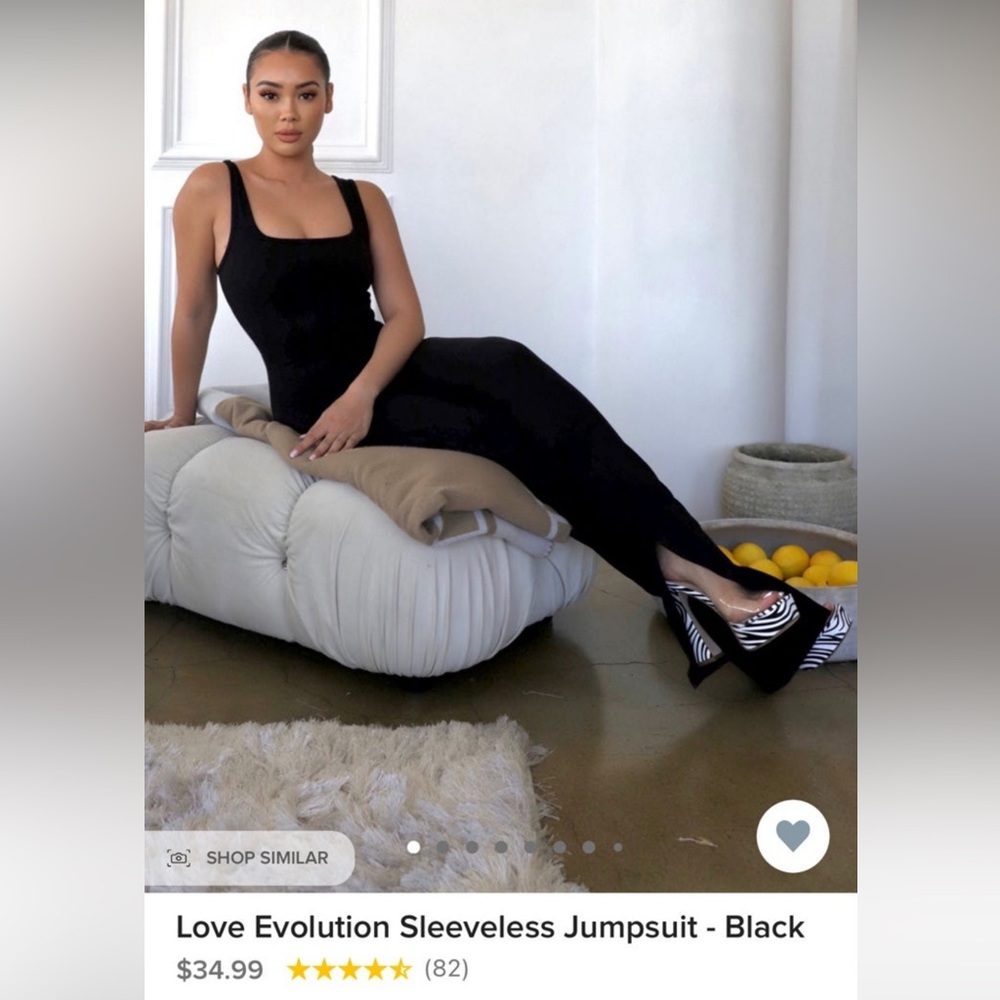 Fashion nova sleeveless jumpsuit